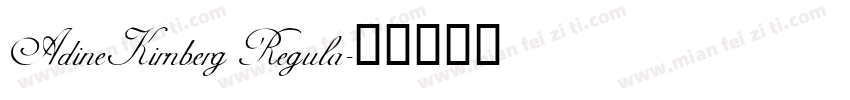 AdineKirnberg Regula字体转换